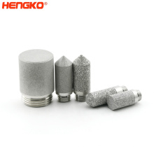 Stainless steel temperature  humidity sensor suitable for industrial low humidity applications sintered porous probe housing